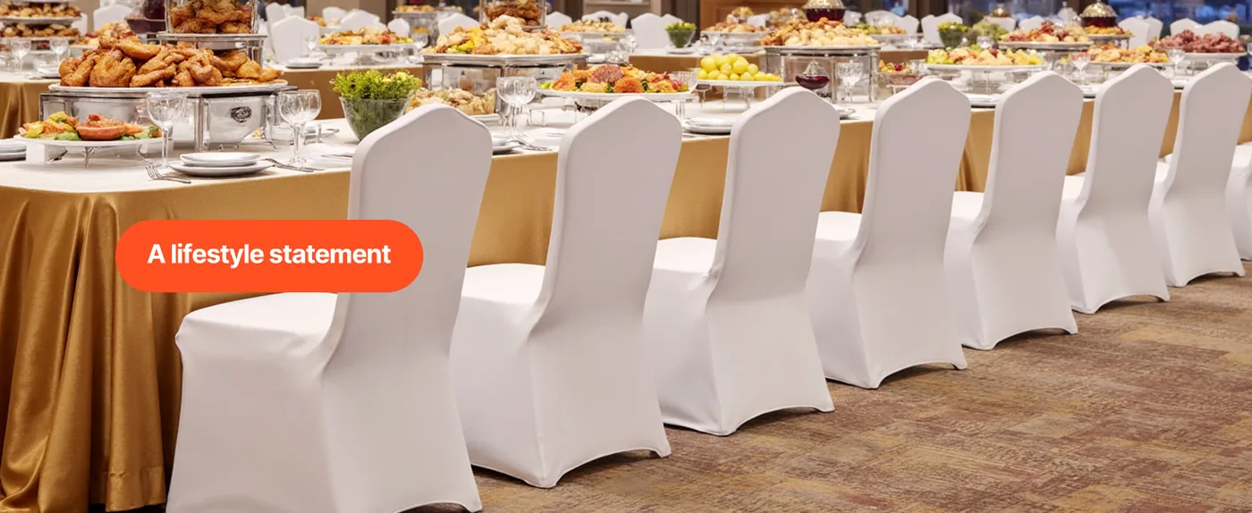 VEVOR Stretch Spandex Folding Chair Covers 100 PCS White-for Parties