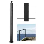 VEVOR 42x1x2 cable railing post front view