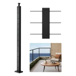 VEVOR 42x1x2 cable railing post front view
