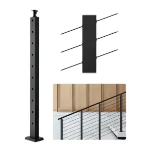 VEVOR 36x1x2 cable railing post front view