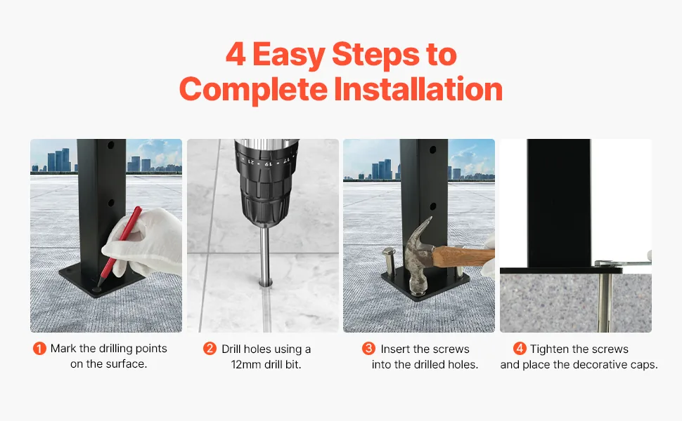 cable railing post stair application