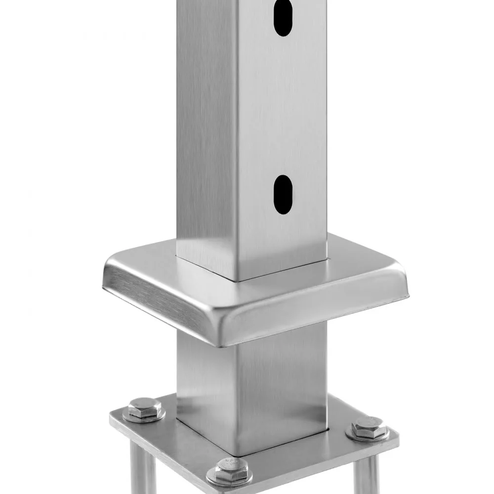 cable railing post on stair application