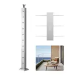 VEVOR 36x1x2 cable railing post front view