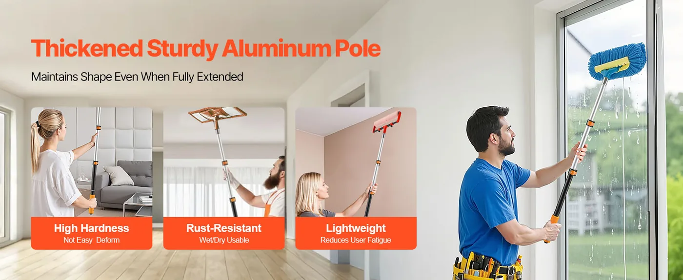 VEVOR Telescopic Extension Pole 2-4ft feature 1