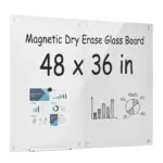 VEVOR 2 pack glass dry erase boards front view