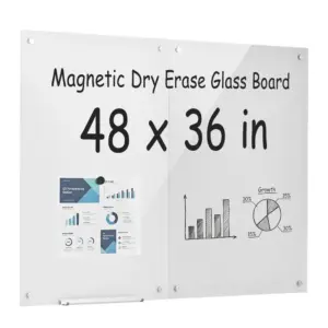 VEVOR 2 pack glass dry erase boards front view