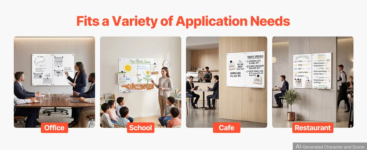 VEVOR 2 pack whiteboard classroom use
