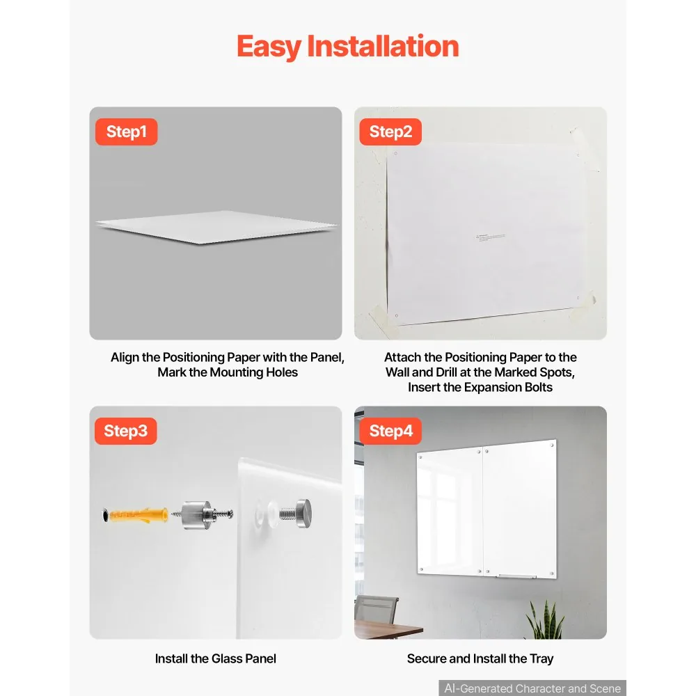 VEVOR whiteboard magnetic surface