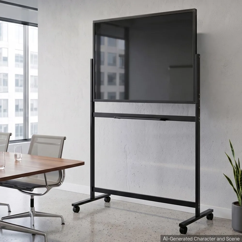 VEVOR mobile magnetic whiteboard product dimension detail
