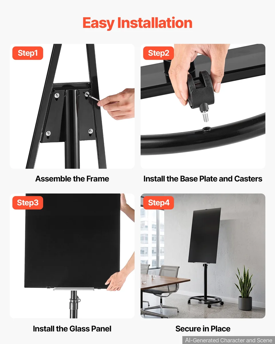 VEVOR whiteboard tray markers and eraser