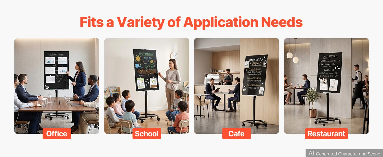 VEVOR magnetic whiteboard multi-scene use