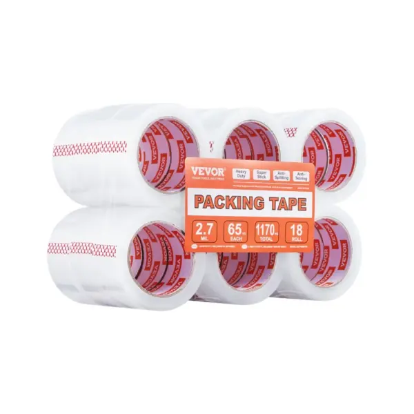 VEVOR Clear Packing Tape No Dispensers 1.88 inch 18 Pack product image 1