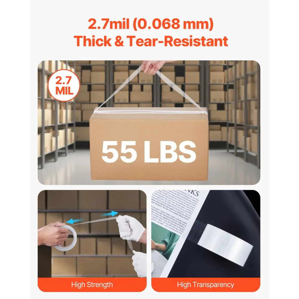 VEVOR Clear Packing Tape No Dispensers 1.88 inch 24 Pack product image 4