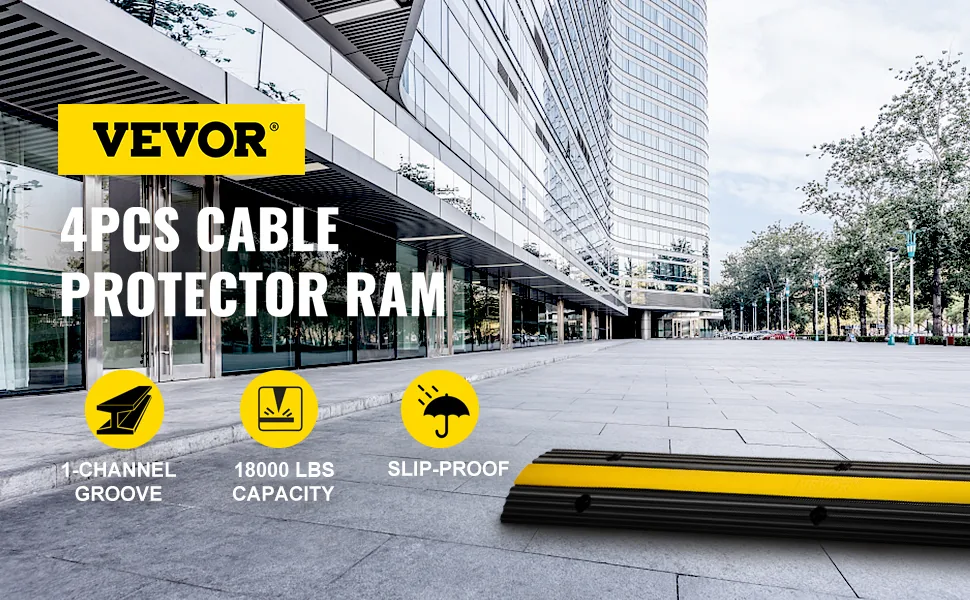 VEVOR cable protector ramp 4 pack overview