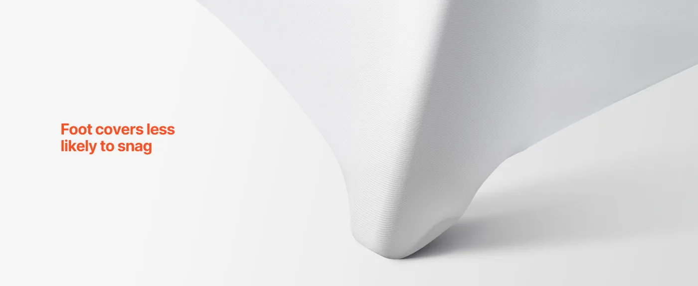 VEVOR Stretch Spandex Folding Chair Covers 50 PCS White-for Reinforced Design