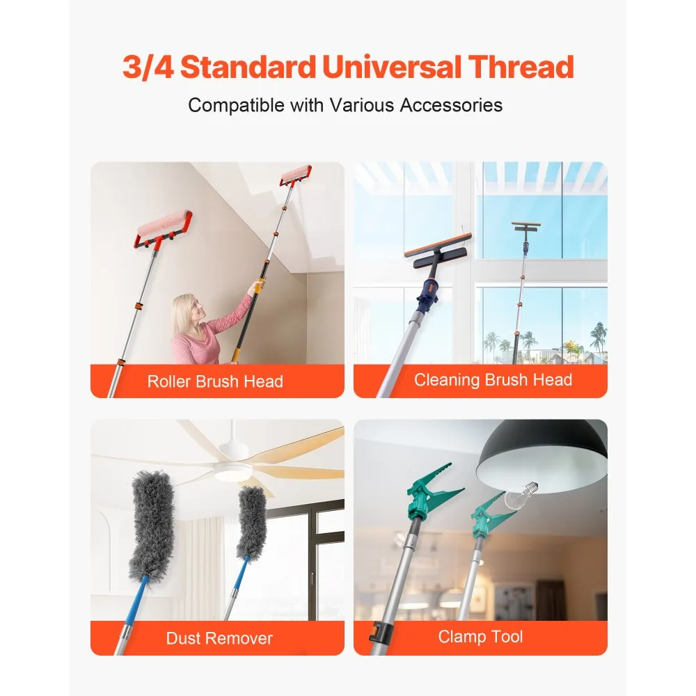 VEVOR Telescopic Extension Pole 4-12ft product image 6