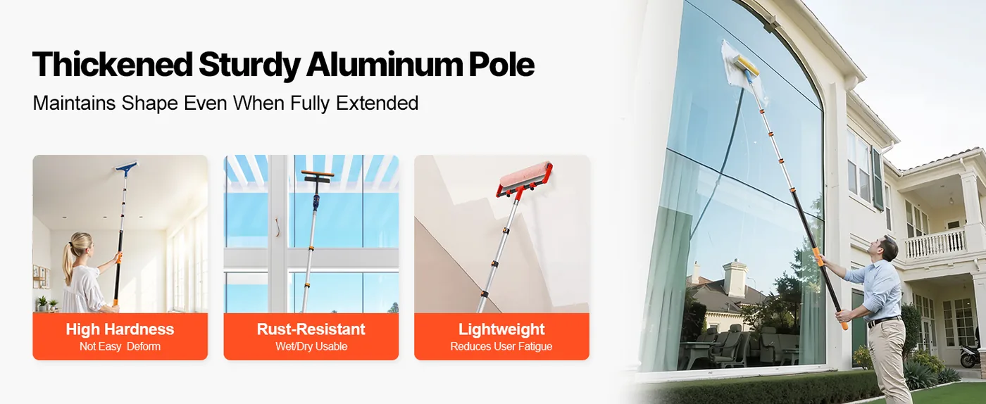 VEVOR Telescopic Extension Pole 5-19ft feature 1