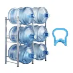 VEVOR 3 Tiers Water Jug Holder 6 Buckets Silver product image 1