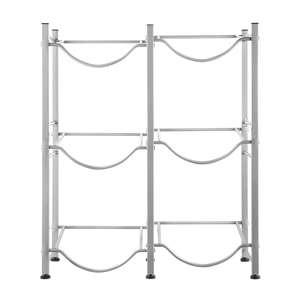 VEVOR 3 Tiers Water Jug Holder 6 Buckets Silver product image 11