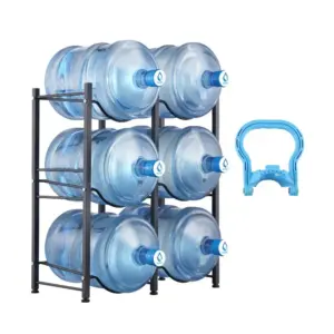 VEVOR 3 Tiers Water Jug Holder 6 Buckets Black product image 1
