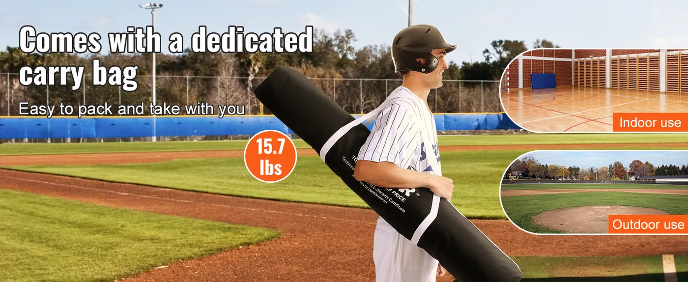 VEVOR 7x7 ft Baseball Softball Practice Net Single Hole and feature 3