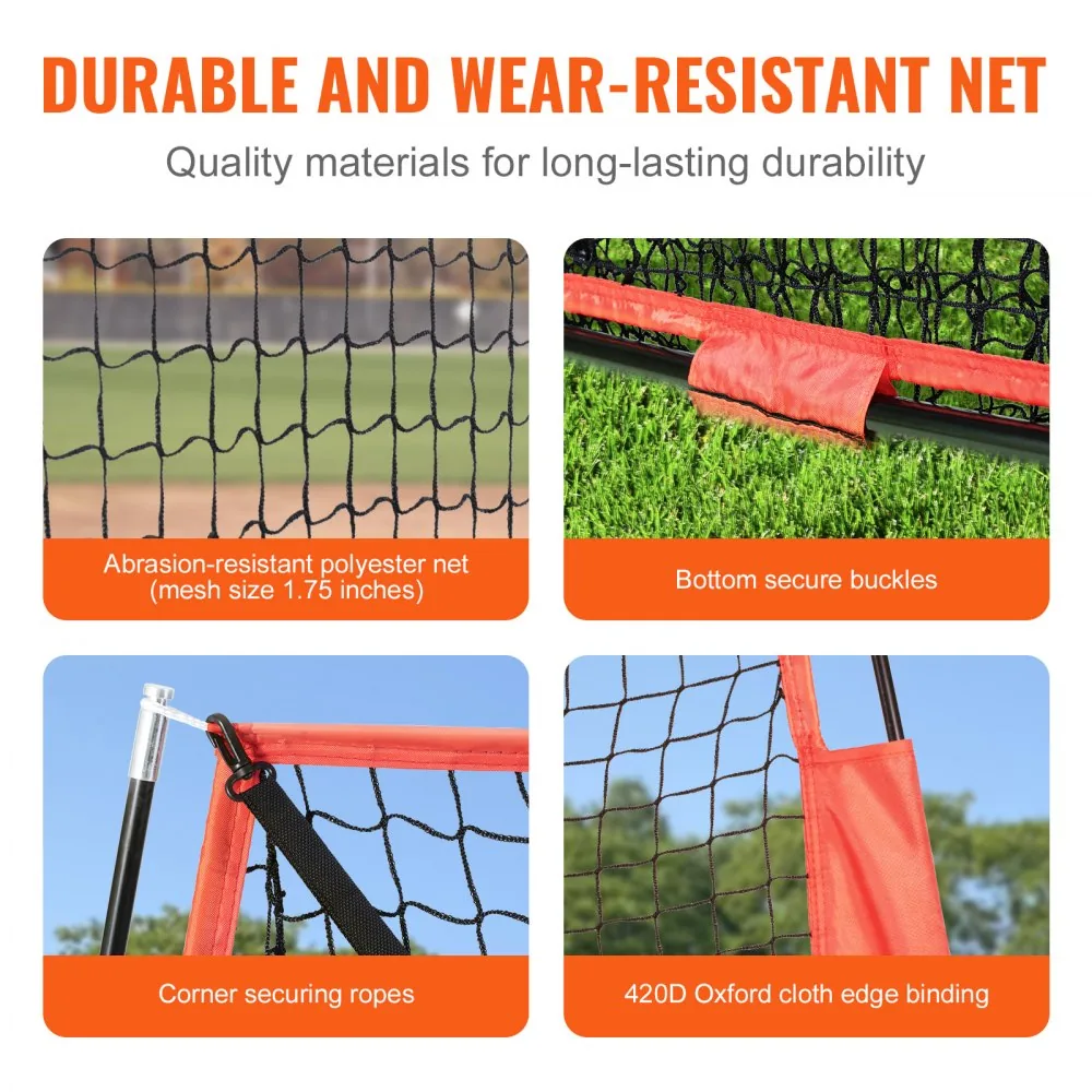 VEVOR 7x7 ft Baseball Softball Practice Net Single Hole and product image 4