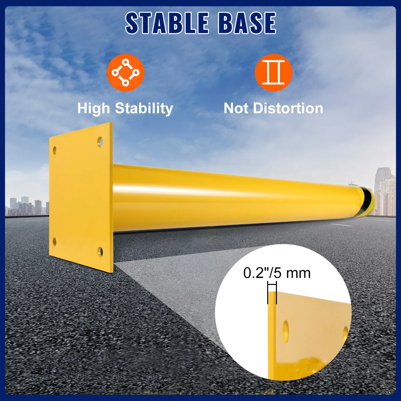 VEVOR Safety Bollard 36x4.5 inch feature 6