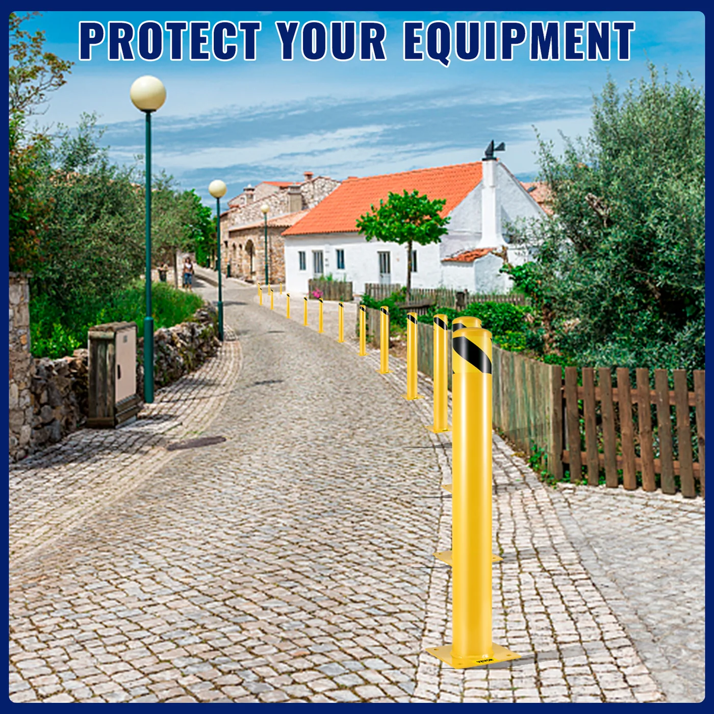 VEVOR Safety Bollard 42x4.5 inch feature 2