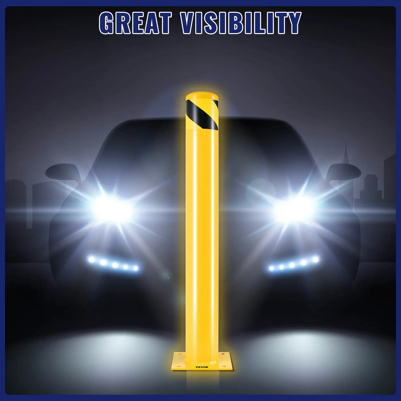VEVOR Safety Bollard 42x4.5 inch feature 5