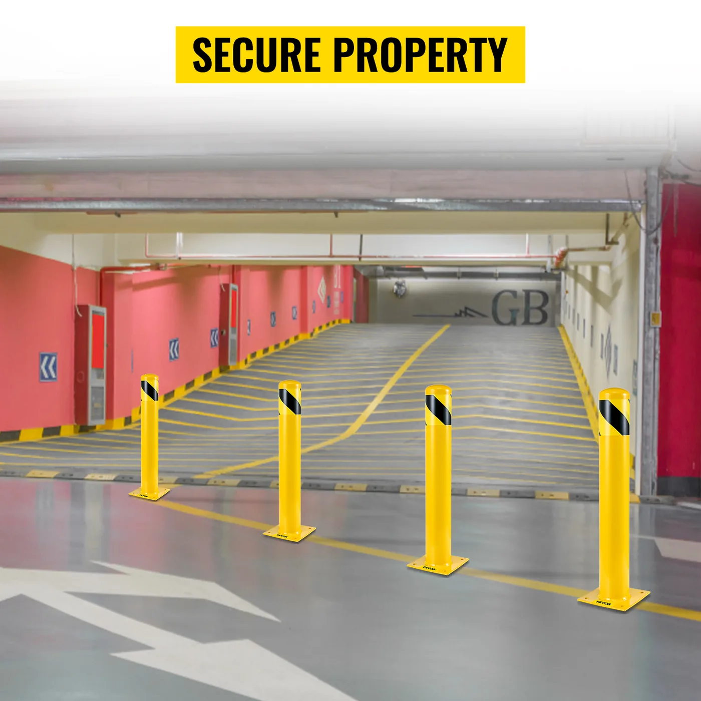 VEVOR Safety Bollard 42x5.5 inch feature 2