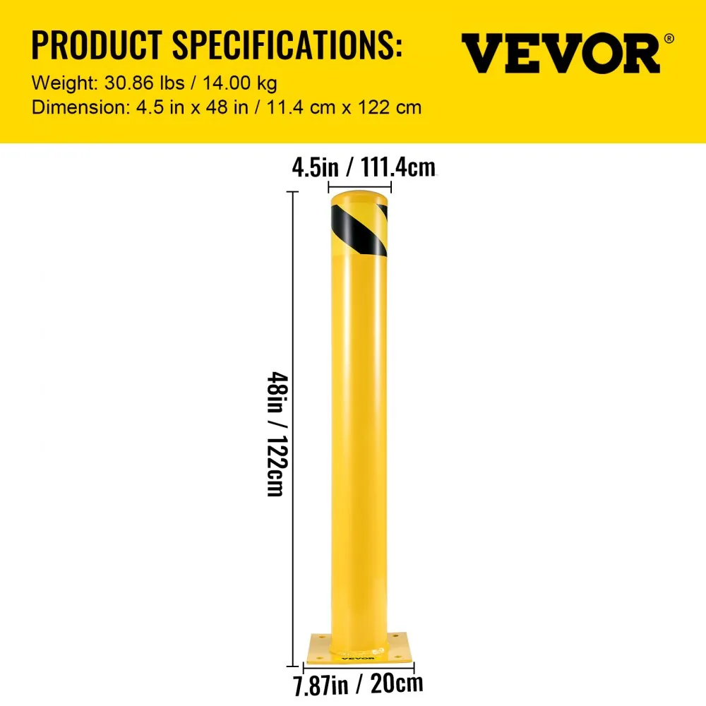 VEVOR Safety Bollard 48x4.5 inch product image 7