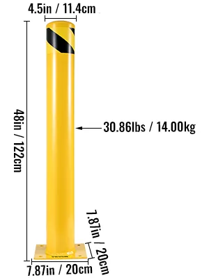 VEVOR Safety Bollard 48x4.5 inch feature 8