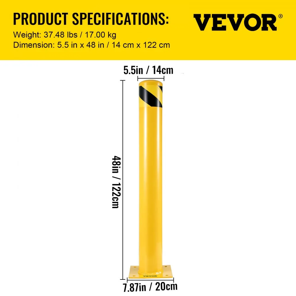 VEVOR Safety Bollard 48x5.5 inch product image 7
