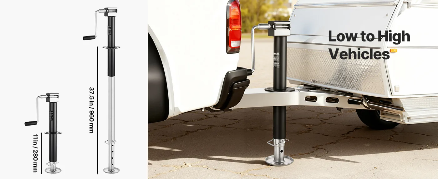 VEVOR 5000 lbs A-Frame Trailer Jack 5000lbs 25inch Adjustment Range