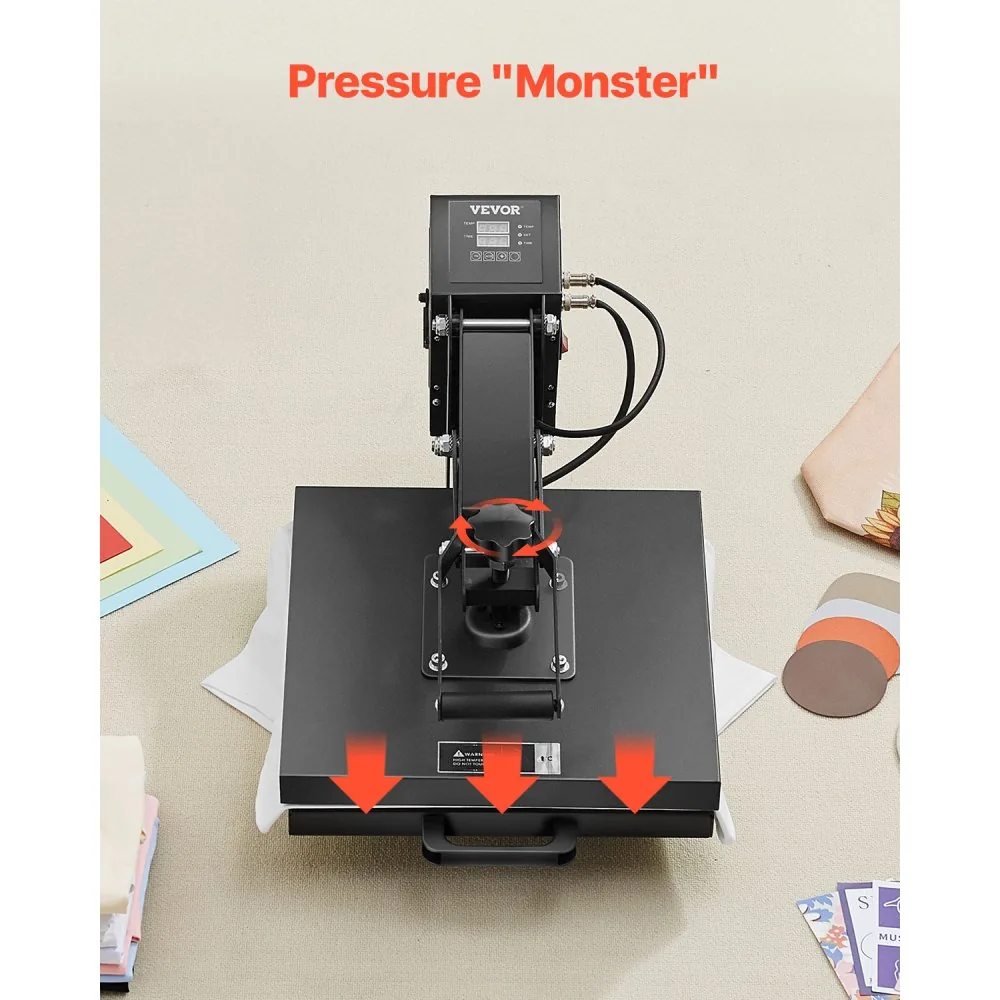 VEVOR Heat Press 15x15 in Black product image 5