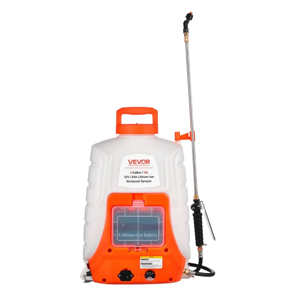 VEVOR backpack sprayer in greenhouse