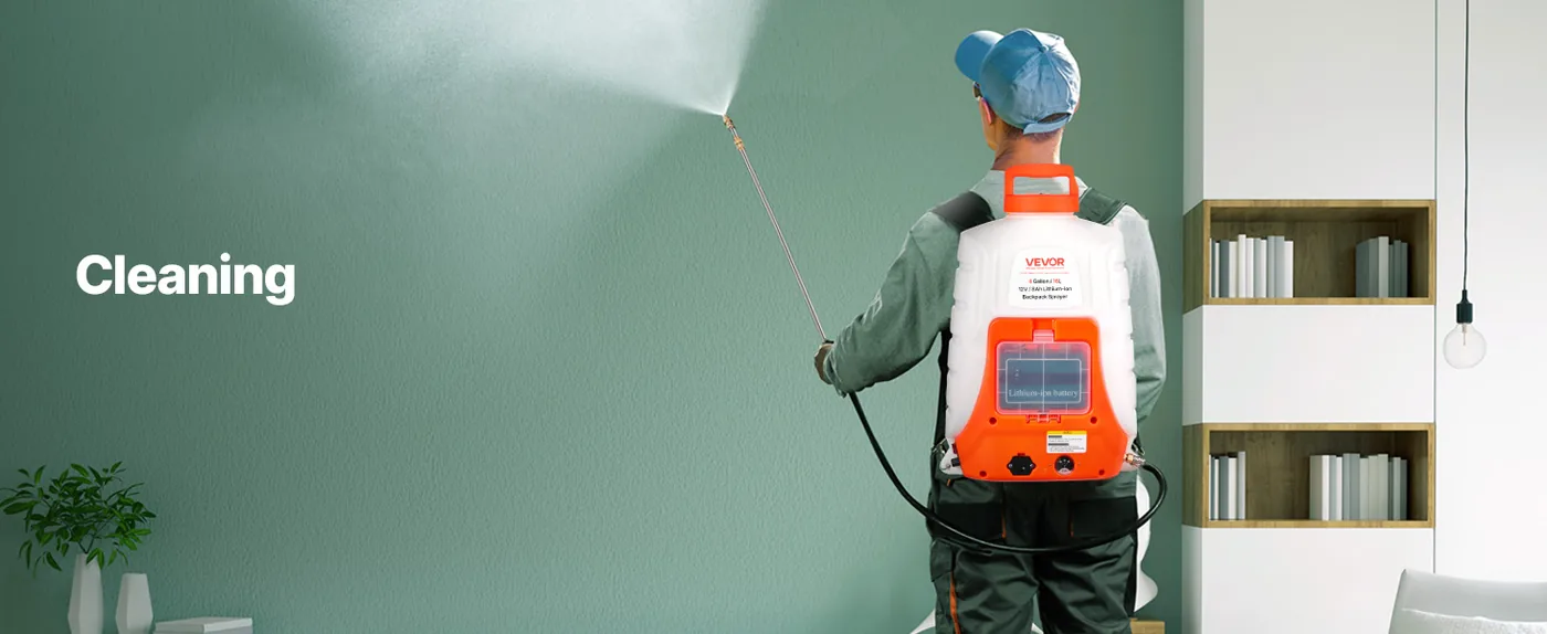 VEVOR Battery Backpack Sprayer 4 Gallon 0-90 PSI House