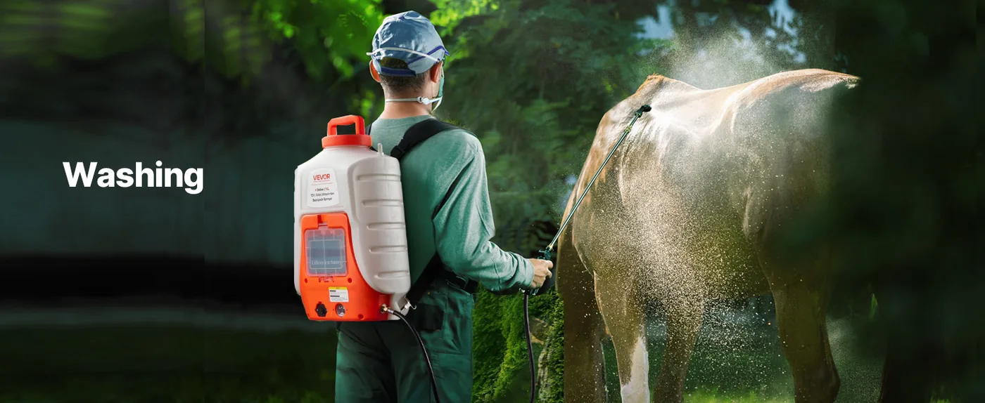VEVOR Battery Backpack Sprayer 4 Gallon 0-90 PSI Farm