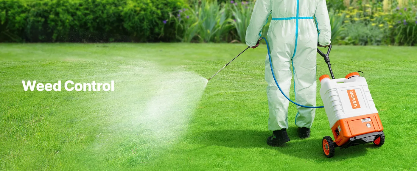 VEVOR 4 Gal Battery Backpack Sprayer with Cart Lawn & Garden