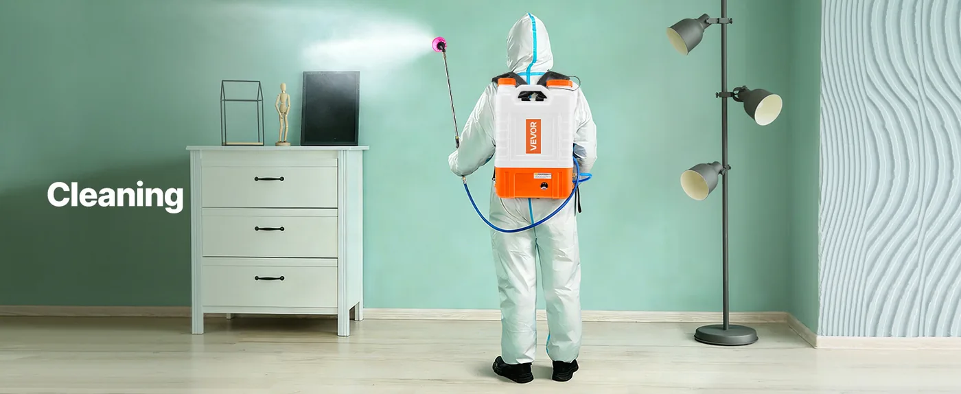VEVOR 4 Gal Battery Backpack Sprayer with Cart Farm