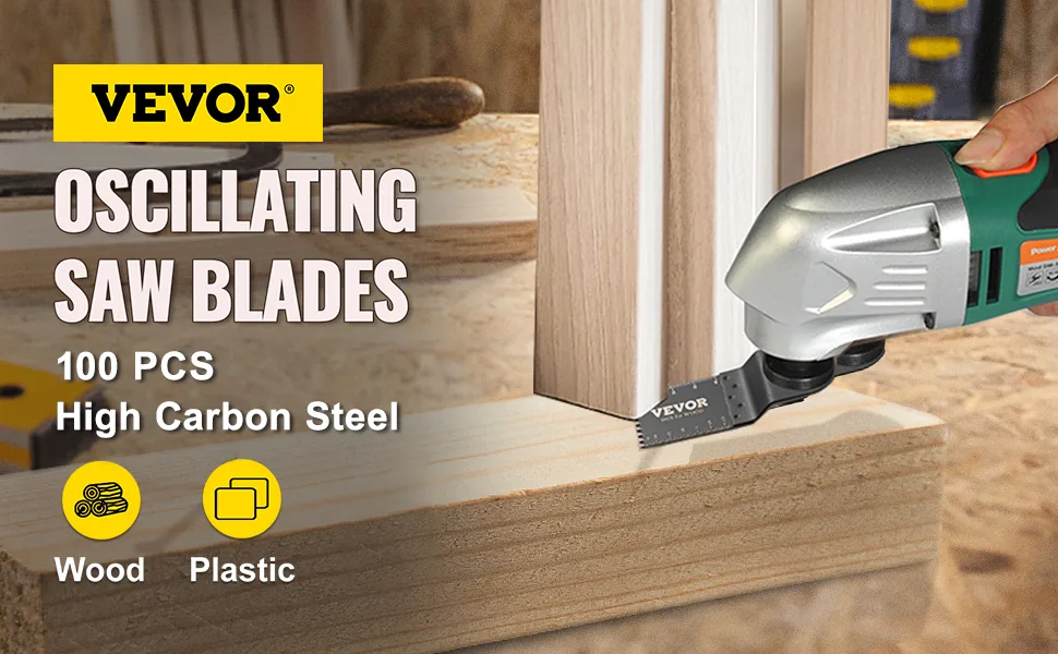 VEVOR 100pcs oscillating saw blades multitool kit