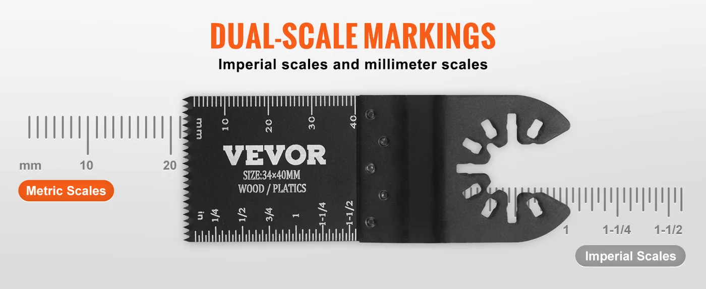 VEVOR 50 PCS Universal Oscillating Saw Blades for Multitools complete set detail 2
