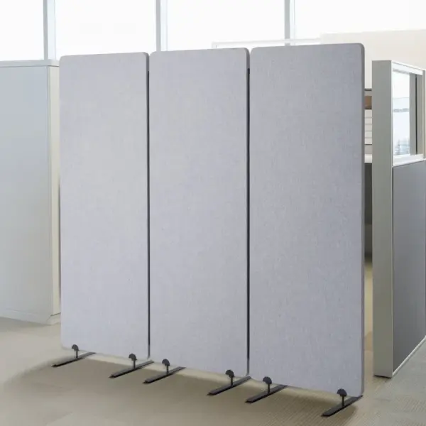 VEVOR 2FT Room Divider Light Gray PET & 3-Panels product image 1