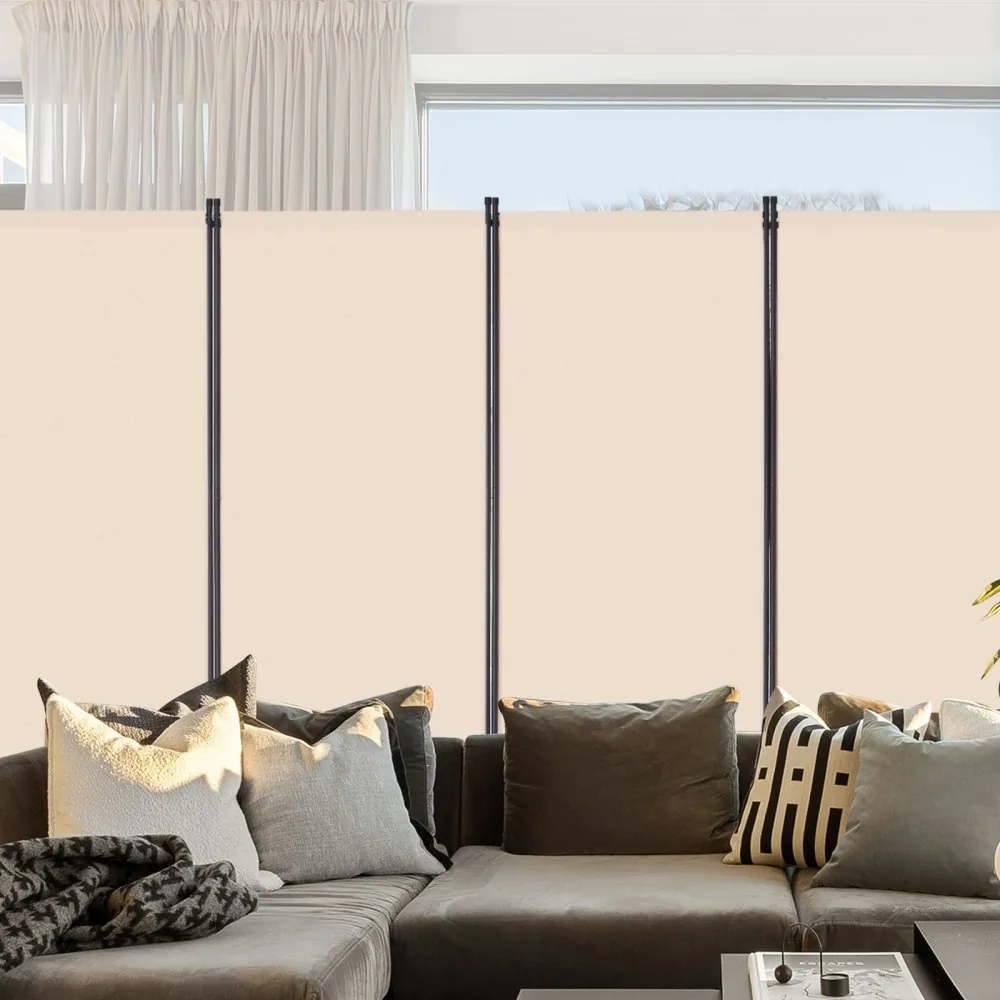 VEVOR Room Divider Beige Fabric & 4-Panels product image 8