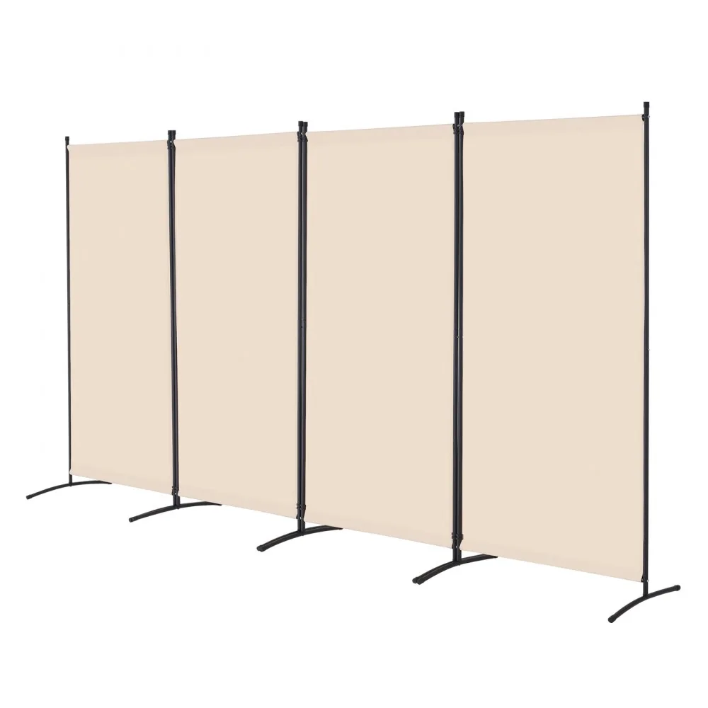 VEVOR Room Divider Beige Fabric & 4-Panels product image 9