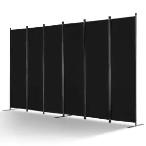 VEVOR Room Divider Black Fabric & 6-Panels product image 1
