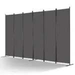 VEVOR Room Divider Gray Fabric & 6-Panels product image 1
