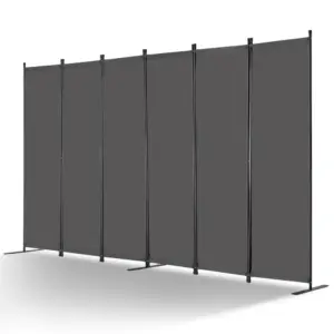 VEVOR Room Divider Gray Fabric & 6-Panels product image 1