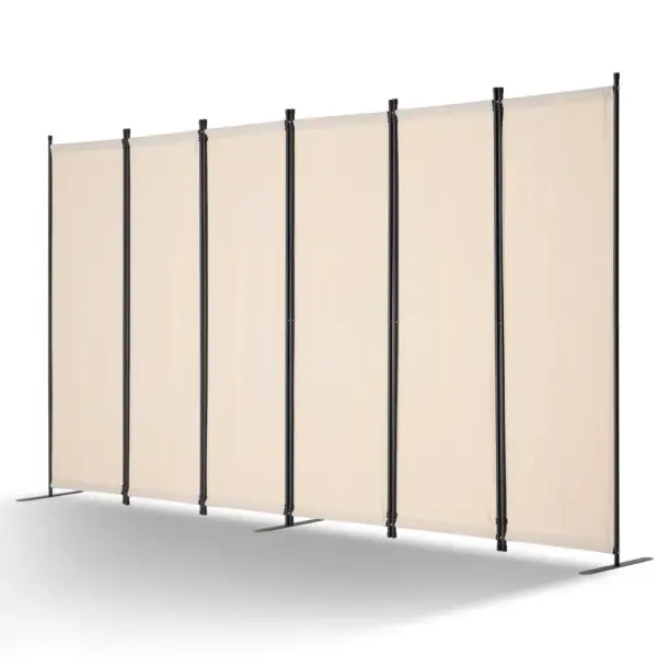 VEVOR Room Divider Beige Fabric & 6-Panels product image 1