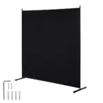 VEVOR Room Divider Black Fabric & 1-Panel product image 1